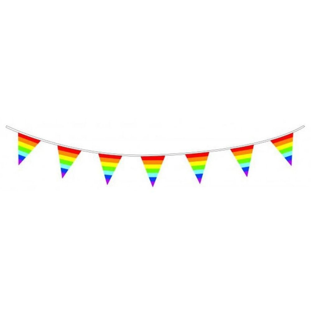 Flag -Linie Regenbogenpunkt | 10 Meter