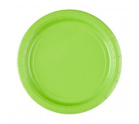 Amscan Assiette vert kiwi 23cm | 8 pièces Amscan Assiette vert kiwi 23cm | 8 pièces