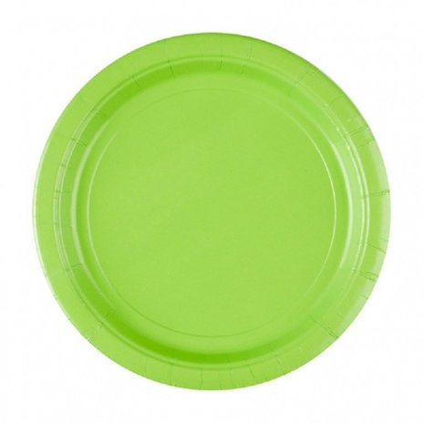 Amscan Assiette vert kiwi 23cm | 8 pièces Amscan Assiette vert kiwi 23cm | 8 pièces