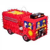Pinata 3D Brandweerauto met zwaailicht Pinata 3D Brandweerauto met zwaailicht