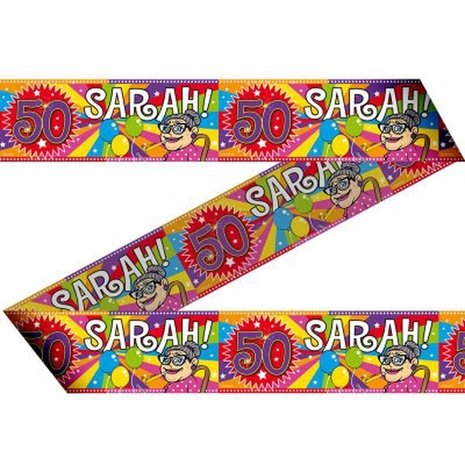 Afzetlint Sarah! Afzetlint Sarah!