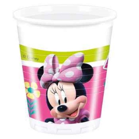 Beker Minnie Mouse lime-roze | 8 stuks Beker Minnie Mouse lime-roze | 8 stuks