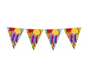 Flag line 11 years party | 6 meters Flag line 11 years party | 6 meters