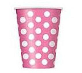 Tasse de rose avec des points blancs 350 ml | 6 morceaux Tasse de rose avec des points blancs 350 ml | 6 morceaux