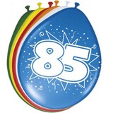 Ballon 85 jaar 8 stuks