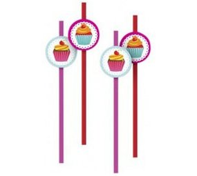 Rietjes CupCake Yummie 6 stuks Rietjes CupCake Yummie 6 stuks