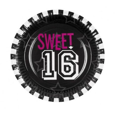 Plate Sweet 16 Sporty 23cm | 6 pieces Plate Sweet 16 Sporty 23cm | 6 pieces