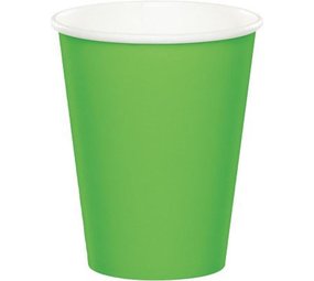 Amscan Bekers Lime Groen 250ml | 14 stuks