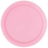 Unique Party Lovely Pink plate - Light pink 23cm | 16 pieces