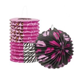 Lampion set MeidenParty 2 stuks