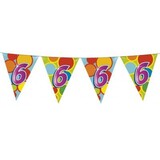 Flag line 6 years party | 6 meters Flag line 6 years party | 6 meters