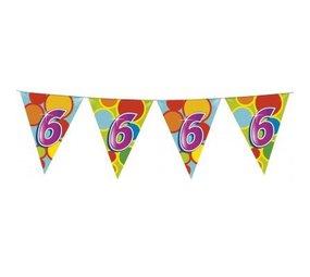 Flag -Linie 6 Jahre Party | 6 Meter