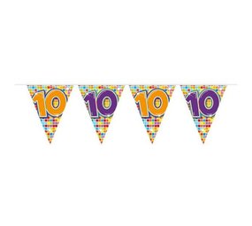 Folat Flag Line 10 years Birthday Blocks | 6 meters Folat Flag Line 10 years Birthday Blocks | 6 meters