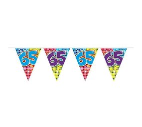 Folat Mini Flag Line Slinger 65 years Birthday Blocks | 3 meters Folat Mini Flag Line Slinger 65 years Birthday Blocks | 3 meters