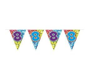 Folat Mini Flag Line Slinger 8 years Birthday Blocks | 3 meters Folat Mini Flag Line Slinger 8 years Birthday Blocks | 3 meters