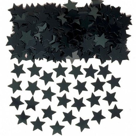 Confetti black stars 14 grams