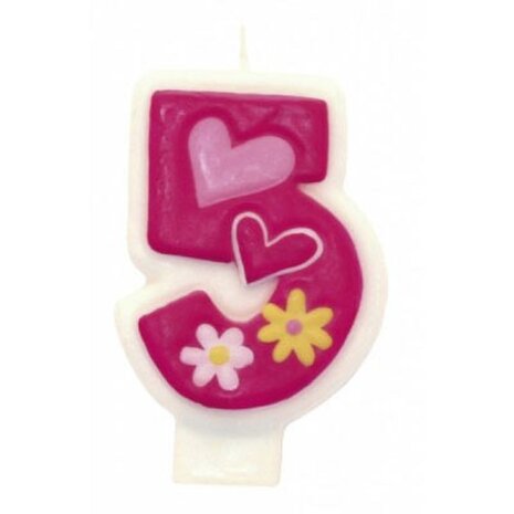 Bougie enfants fille 5 Bougie enfants fille 5