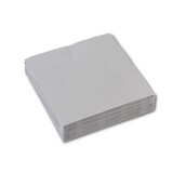 Unique Party Serviette Silber 25x25cm | 20 Teile