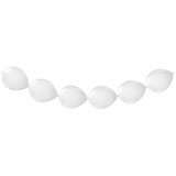 Weiße Knopfballons 8 Teile | 3 Meter Weiße Knopfballons 8 Teile | 3 Meter