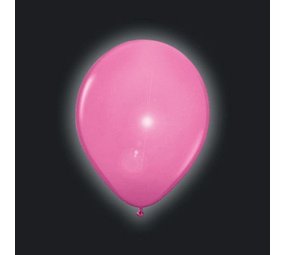 LED -Ballon hellrosa 5 Stücke