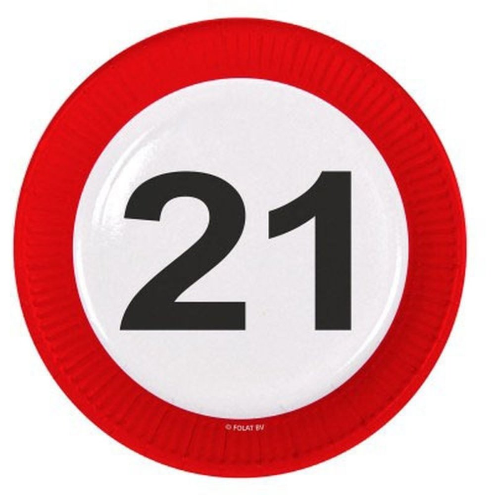 Folat Panneau signe signe 21 ans | 8 pièces Folat Panneau signe signe 21 ans | 8 pièces