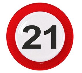 Folat Panneau signe signe 21 ans | 8 pièces Folat Panneau signe signe 21 ans | 8 pièces