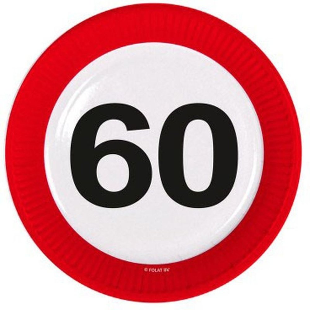 Traffic sign sign 60 years | 8 pieces Traffic sign sign 60 years | 8 pieces