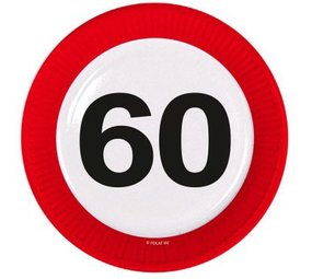 Traffic sign sign 60 years | 8 pieces Traffic sign sign 60 years | 8 pieces