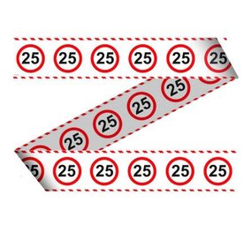 Afzetlint Verkeersbord 25 jaar