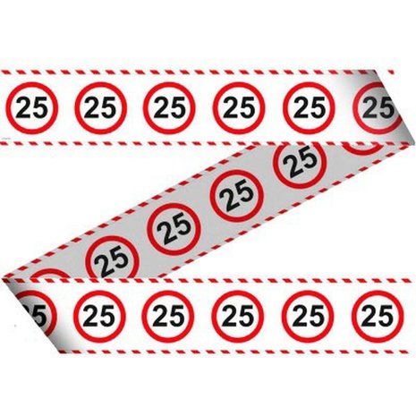 Verkaufsbandverkehrszeichen 25 Jahre