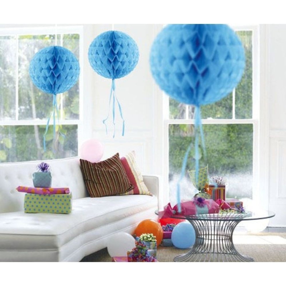 Tuf-Tuf Honeycomb bal lichtblauw 30cm | per stuk Tuf-Tuf Honeycomb bal lichtblauw 30cm | per stuk