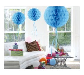 Tuf-Tuf Honeycomb bal lichtblauw 30cm | per stuk Tuf-Tuf Honeycomb bal lichtblauw 30cm | per stuk