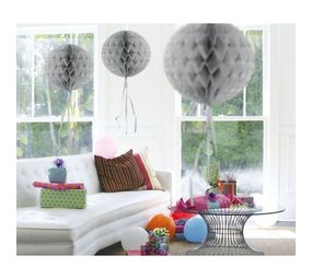 Wabenball Silber 30 cm | pro Einheit Wabenball Silber 30 cm | pro Einheit