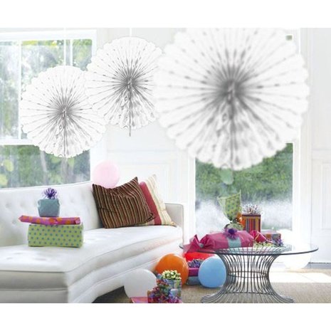 Folat Honeycomb fan white 45cm | per Unit Folat Honeycomb fan white 45cm | per Unit