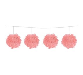 Pompom slinger roze Pompom slinger roze