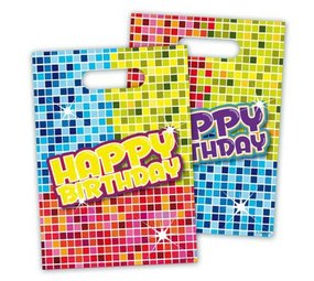 Folat Party bag Birthday Blocks 6 pieces Folat Party bag Birthday Blocks 6 pieces