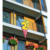 Mega Flag 2 years Birthday Blocks | 90 x 150 cm Mega Flag 2 years Birthday Blocks | 90 x 150 cm