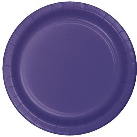 Bord paars karton 23cm | 8 stuks Bord paars karton 23cm | 8 stuks