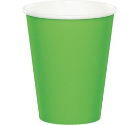 Unique Party Cups lime green 250ml | 8 pieces Unique Party Cups lime green 250ml | 8 pieces