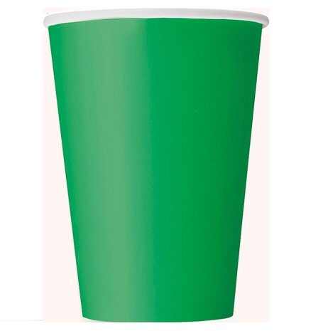 Beker emerald groen  355ml | 10 stuks
