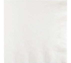 Amscan Napkin white 33x33cm | 20 pieces Amscan Napkin white 33x33cm | 20 pieces