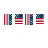 Flag line USA square