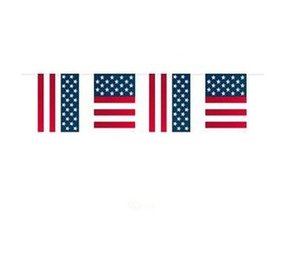 Flag line USA square Flag line USA square