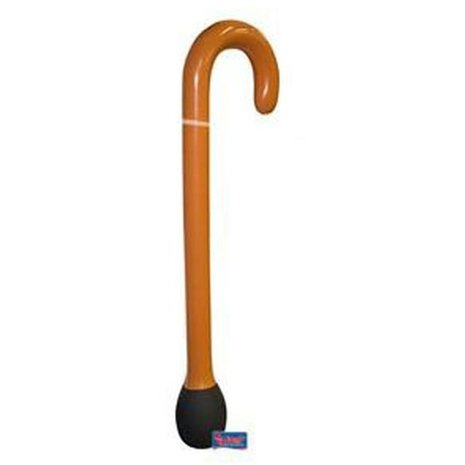 Bâton de marche gonflable brun