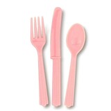 Unique Party Cutlery light pink 18-piece Unique Party Cutlery light pink 18-piece