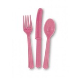 Cutlery Hot Pink Magenta 18-piece