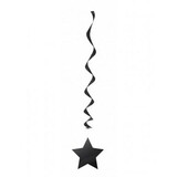 Decoratie swirl ster zwart | 3 stuks Decoratie swirl ster zwart | 3 stuks