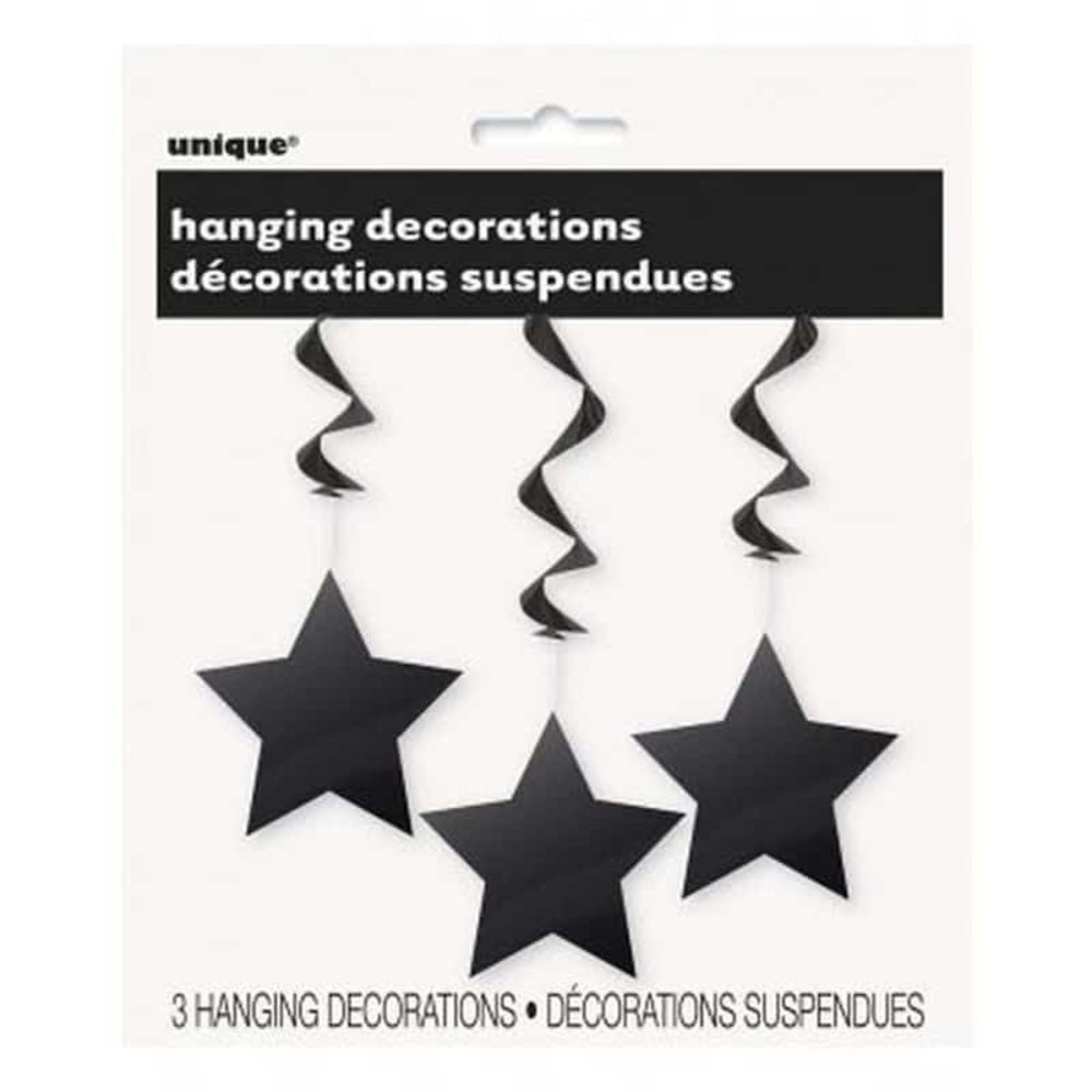 Decoration Swirl Ster Black | 3 pieces Decoration Swirl Ster Black | 3 pieces