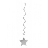 Decoratie swirl ster zilver | 3 stuks Decoratie swirl ster zilver | 3 stuks