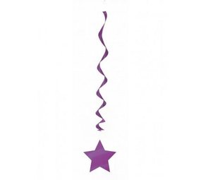 Decoration Swirl star purple | 3 pieces Decoration Swirl star purple | 3 pieces